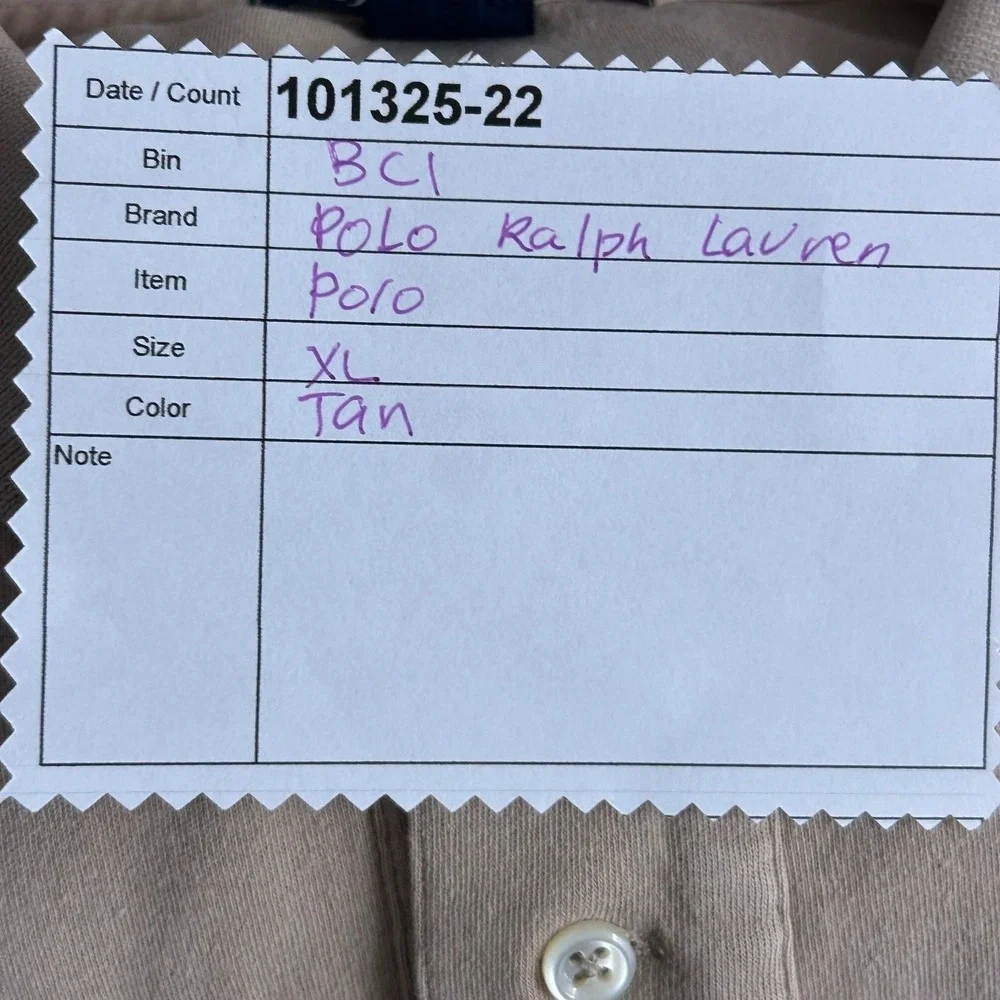 Polo Ralph Lauren‎ Polo Shirt Tan XL
